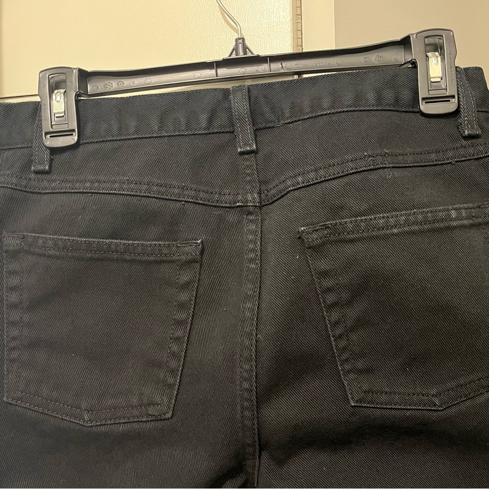 Newport News Jeanology Boot Cut Jeans, Size 6Tall Black - Picture 3 of 5